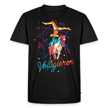 Vaulting - Men's Premium Organic T-Shirt - black - Front - Nico (187cm)