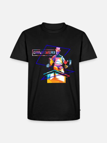 Chimney sweep polygon - Men's Premium Organic T-Shirt - black