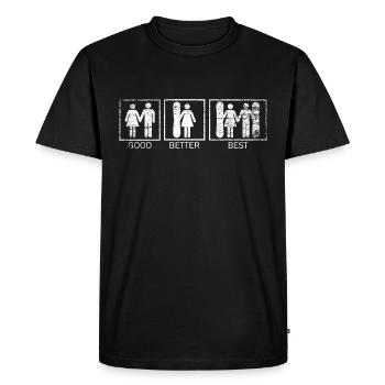 Snowboard gift - Men's Premium Organic T-Shirt - black - Front - Nico (187cm)
