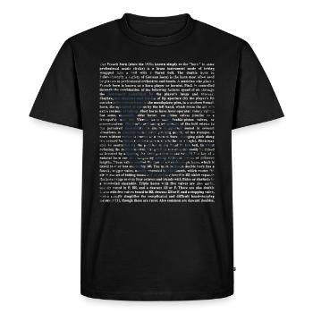 French horn player - Men's Premium Organic T-Shirt - black - Front - Nico (187cm)