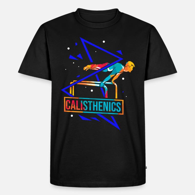 Calisthenics Polygon - Männer Premium Bio T-Shirt - Schwarz