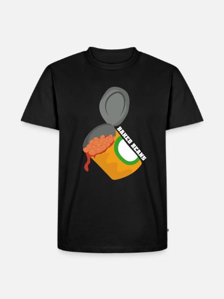 canned beans - Men's Premium Organic T-Shirt - black