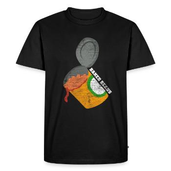 Baked bean gift - Men's Premium Organic T-Shirt - black - Front - Nico (187cm)