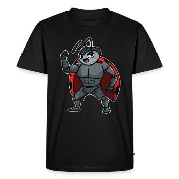 coccinelle - T-shirt Premium bio Homme - noir - Devant - Nico (187cm)
