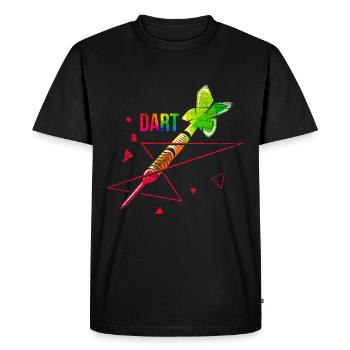 Darts polygon gift - Men's Premium Organic T-Shirt - black - Front - Nico (187cm)