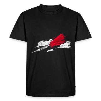 Fléchettes flèche cadeau - T-shirt Premium bio Homme - noir - Devant - Nico (187cm)