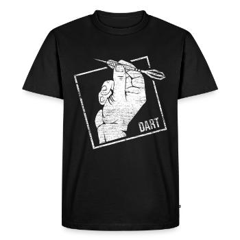Darts Gift - Men's Premium Organic T-Shirt - black - Front - Nico (187cm)