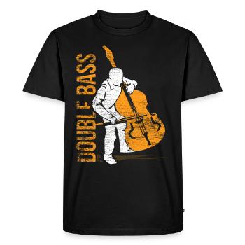 Cadeau de contrebasse - T-shirt Premium bio Homme - noir - Devant - Nico (187cm)