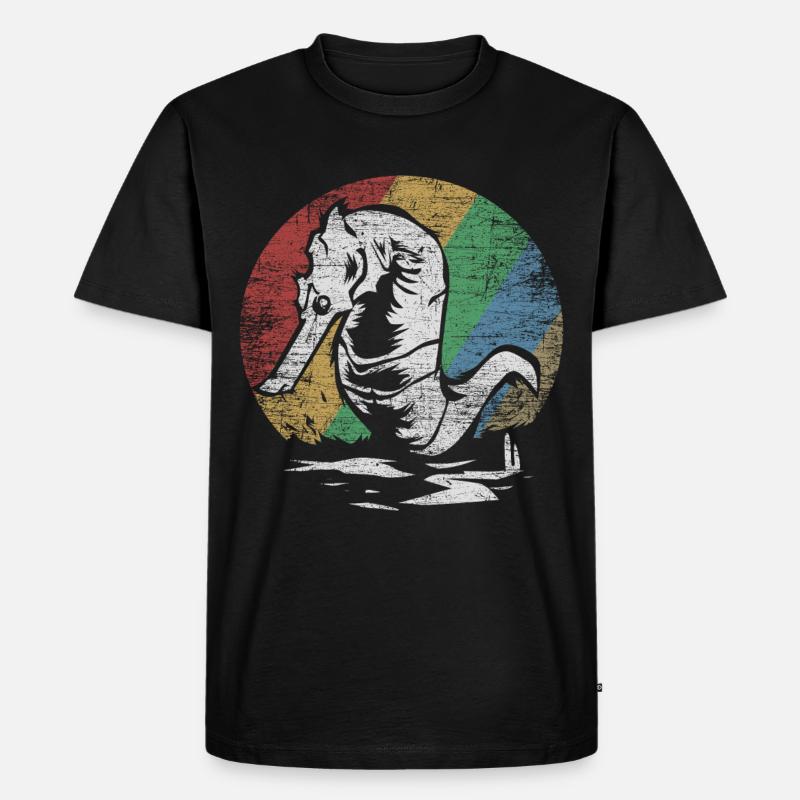 Seepferdchen Geschenk - Männer Premium Bio T-Shirt - Schwarz