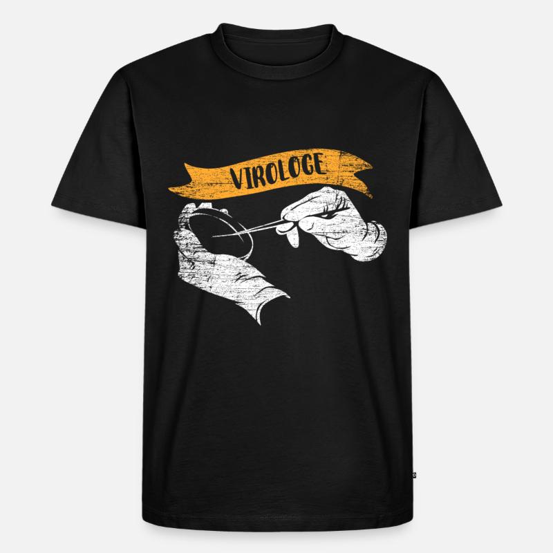 Virologe Geschenk - Männer Premium Bio T-Shirt - Schwarz