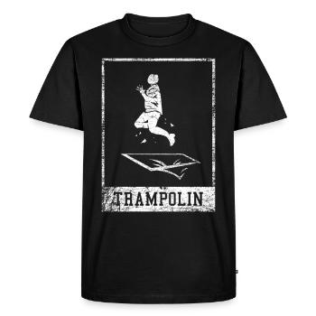 Cadeau tremplin trampoline - T-shirt Premium bio Homme - noir - Devant - Nico (187cm)