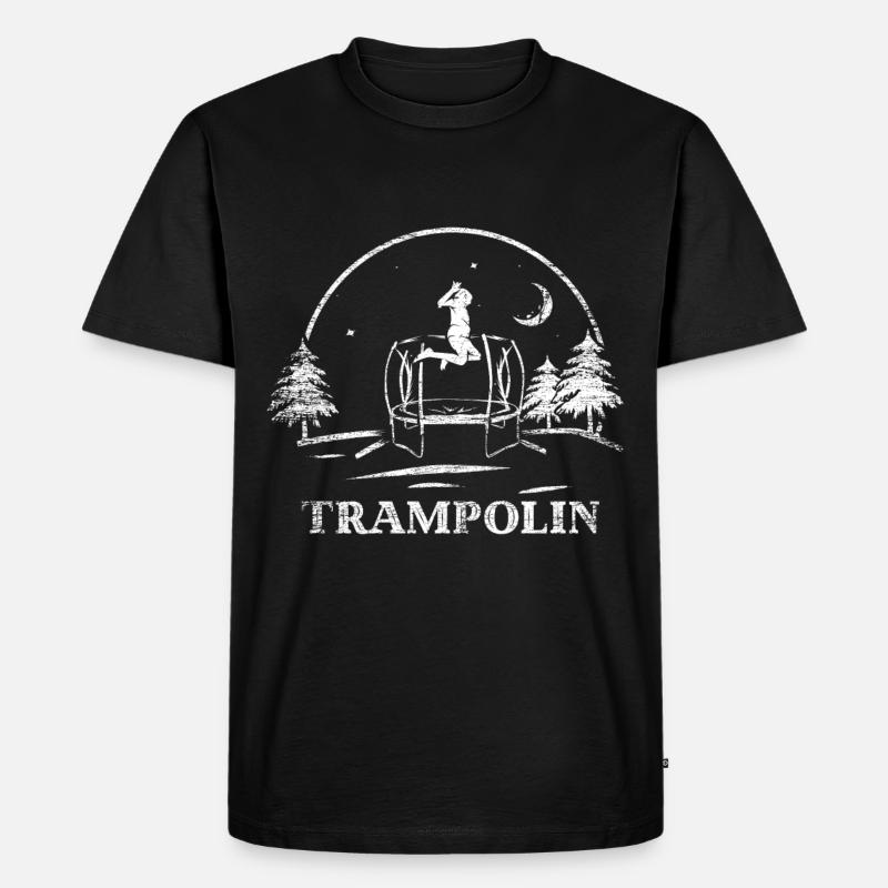 Trampolin Geschenk - Männer Premium Bio T-Shirt - Schwarz