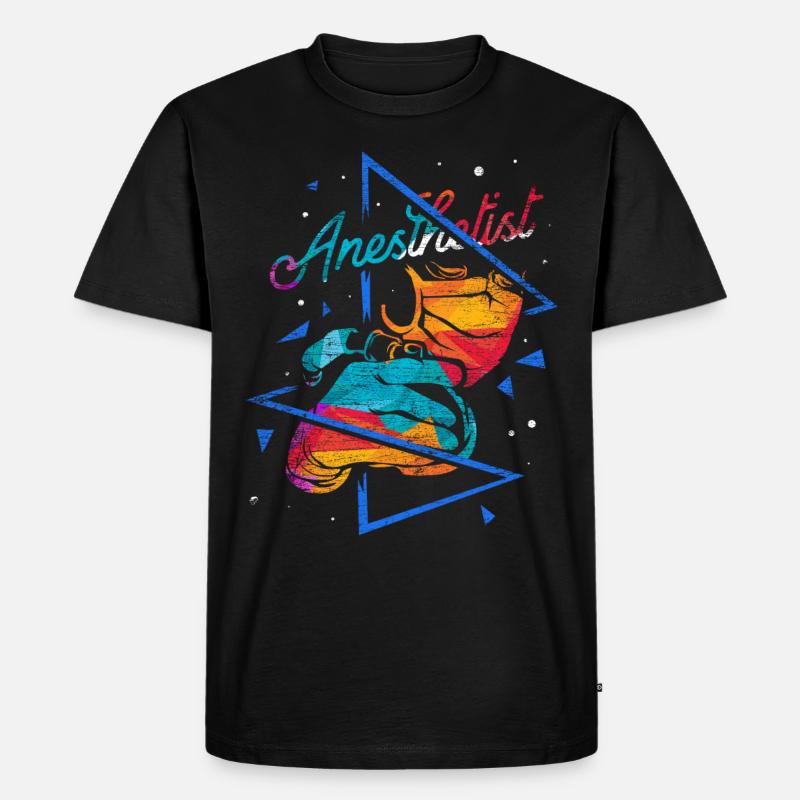 Anästhesist Polygon Geschenk - Männer Premium Bio T-Shirt - Schwarz