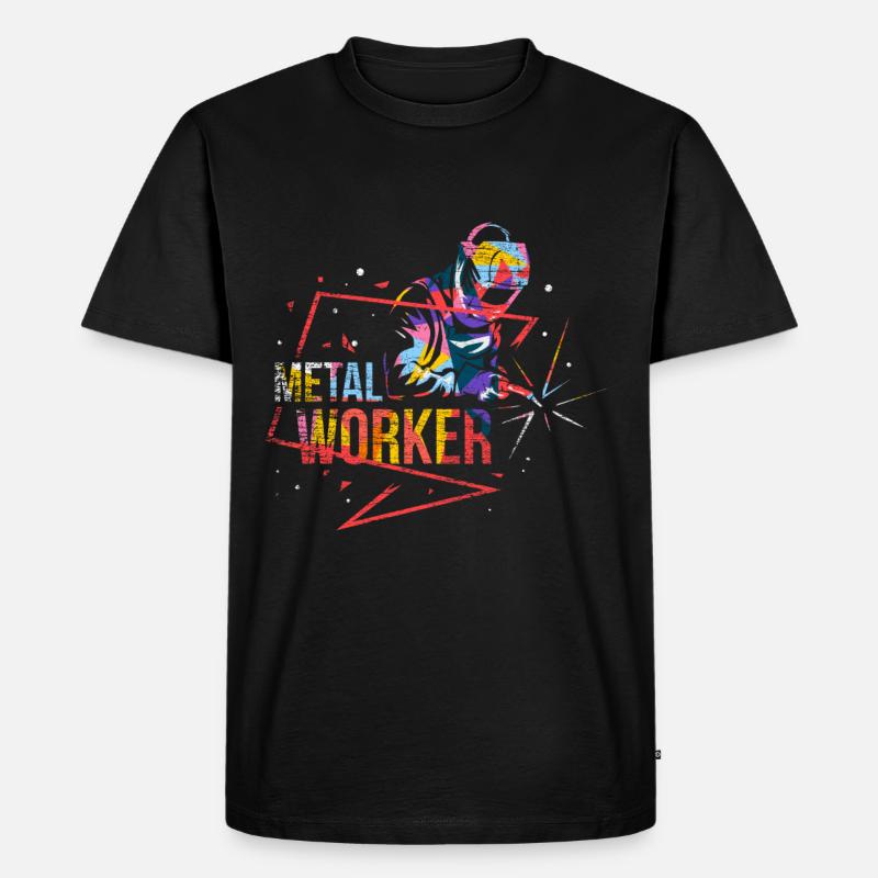 Metallbauer - Männer Premium Bio T-Shirt - Schwarz