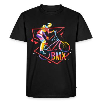 Polygone BMX - T-shirt Premium bio Homme - noir - Devant - Nico (187cm)
