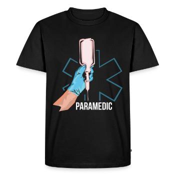 Cadeau paramédic d'urgence médicale - T-shirt Premium bio Homme - noir - Devant - Nico (187cm)