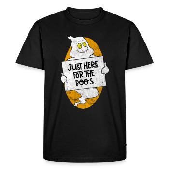 Ghost camping Campfire school trip Halloween - Men's Premium Organic T-Shirt - black - Front - Nico (187cm)