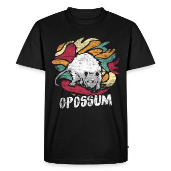 Possum marsupial - Men's Premium Organic T-Shirt - black - Front - Nico (187cm)
