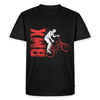BMX - T-shirt Premium bio Homme - noir - Devant - Nico (187cm)