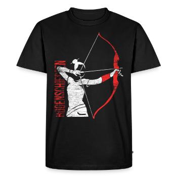 archery - Men's Premium Organic T-Shirt - black - Front - Nico (187cm)