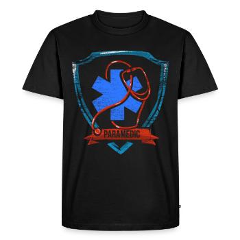 NoftallSanitäter - T-shirt Premium bio Homme - noir - Devant - Nico (187cm)