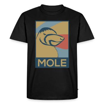 taupe - T-shirt Premium bio Homme - noir - Devant - Nico (187cm)
