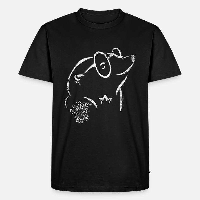 Maulwurf Geschenk - Männer Premium Bio T-Shirt - Schwarz