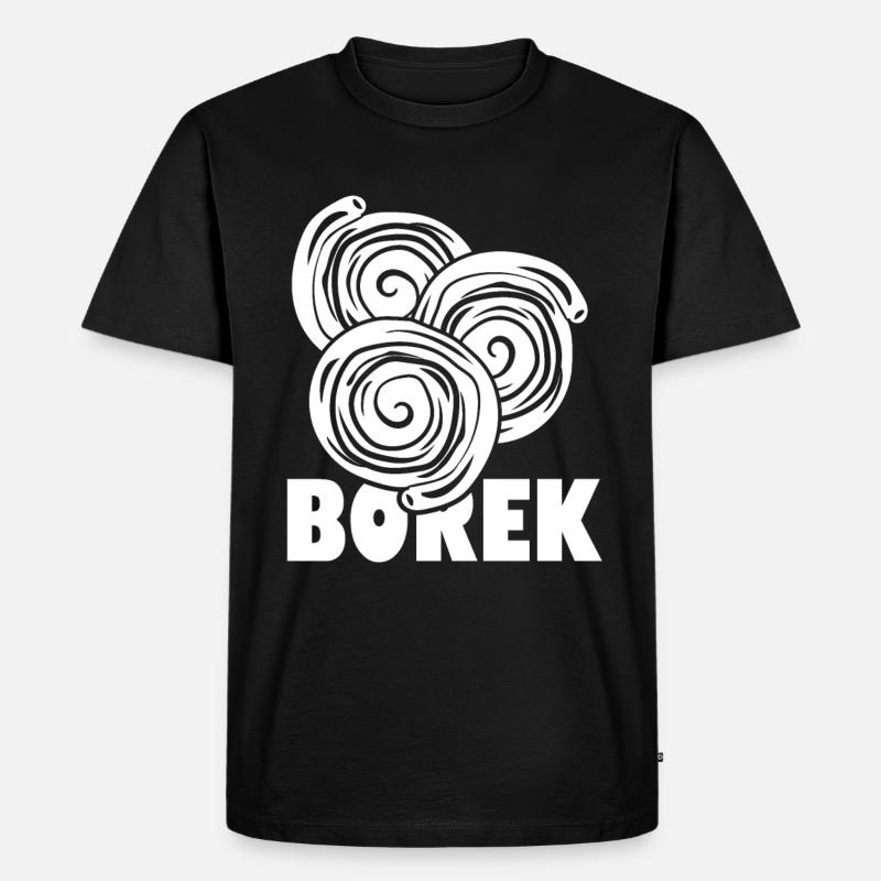 Borek - Männer Premium Bio T-Shirt - Schwarz