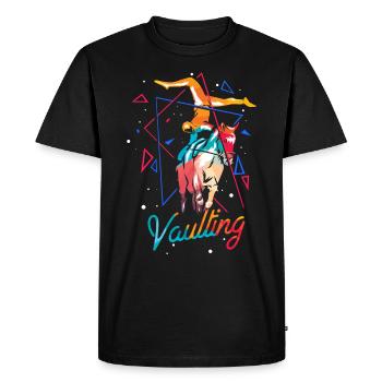 Cadeau cheval de chasse - T-shirt Premium bio Homme - noir - Devant - Nico (187cm)