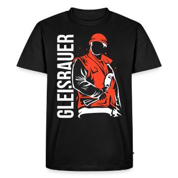 couches de piste - T-shirt Premium bio Homme - noir - Devant - Nico (187cm)