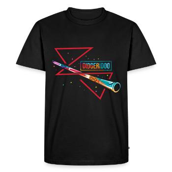 Didgeridoo - Men's Premium Organic T-Shirt - black - Front - Nico (187cm)