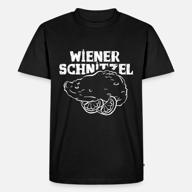 Wiener schnitzel - Männer Premium Bio T-Shirt - Schwarz