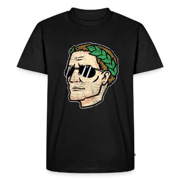 Le cadeau de Julius Ceasar - T-shirt Premium bio Homme - noir - Devant - Nico (187cm)