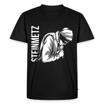 stonemason - Men's Premium Organic T-Shirt - black - Front - Nico (187cm)