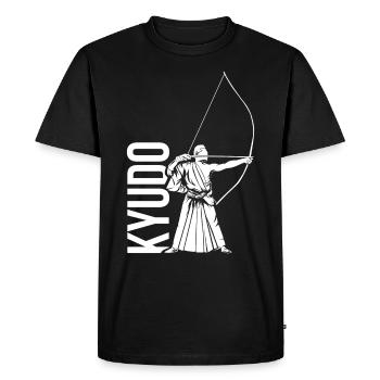 Kyudo - Men's Premium Organic T-Shirt - black - Front - Nico (187cm)