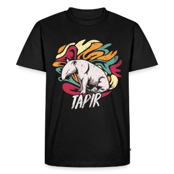 Cadeau Tapirs - T-shirt Premium bio Homme - noir - Devant - Nico (187cm)