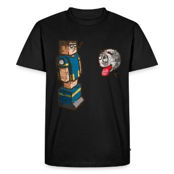 Cadeau de babyfoot - T-shirt Premium bio Homme - noir - Devant - Nico (187cm)