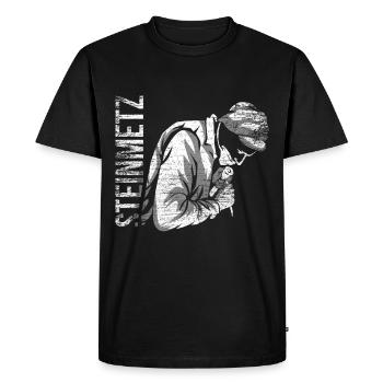 Stonemason gift - Men's Premium Organic T-Shirt - black - Front - Nico (187cm)