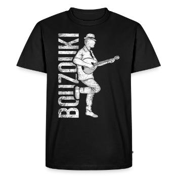 Cadeau Bouzouki - T-shirt Premium bio Homme - noir - Devant - Nico (187cm)