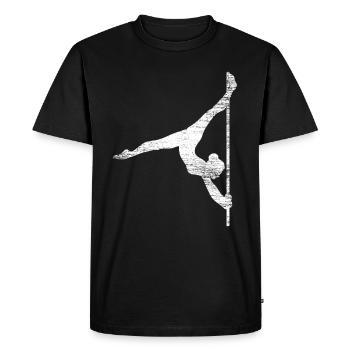 Pole Dance - T-shirt Premium bio Homme - noir - Devant - Nico (187cm)