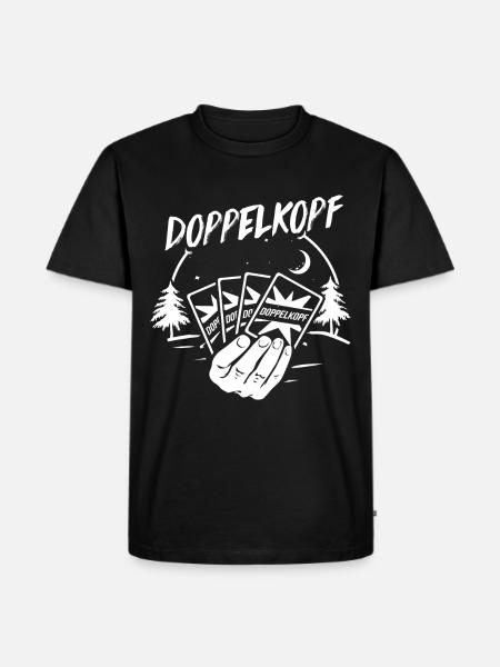 Doppelkopf Geschenk - Männer Premium Bio T-Shirt - Schwarz