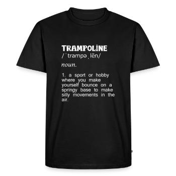 trampoline - T-shirt Premium bio Homme - noir - Devant - Nico (187cm)