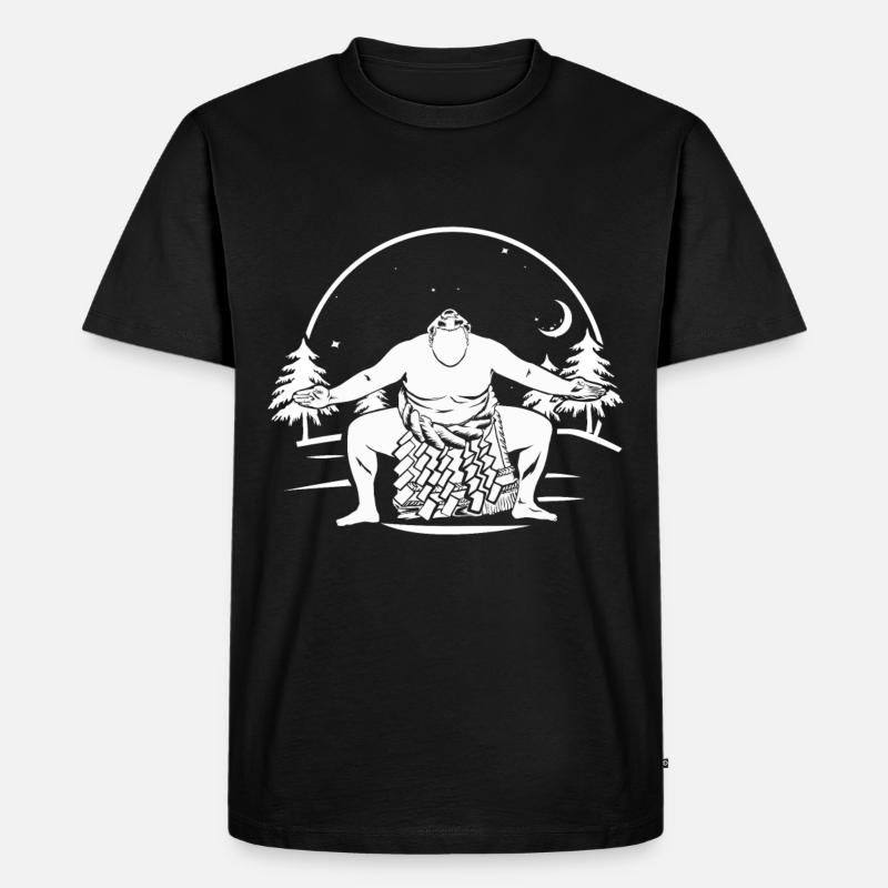 Sumo - Männer Premium Bio T-Shirt - Schwarz