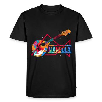 Polygone de la mandole - T-shirt Premium bio Homme - noir - Devant - Nico (187cm)