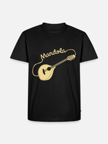 Mandola Geschenk - Männer Premium Bio T-Shirt - Schwarz
