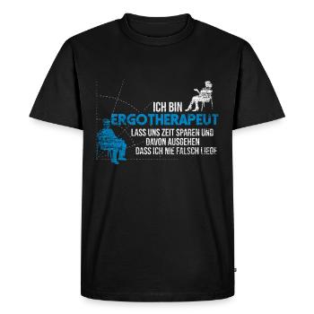 Occupational therapist gift - Men's Premium Organic T-Shirt - black - Front - Nico (187cm)