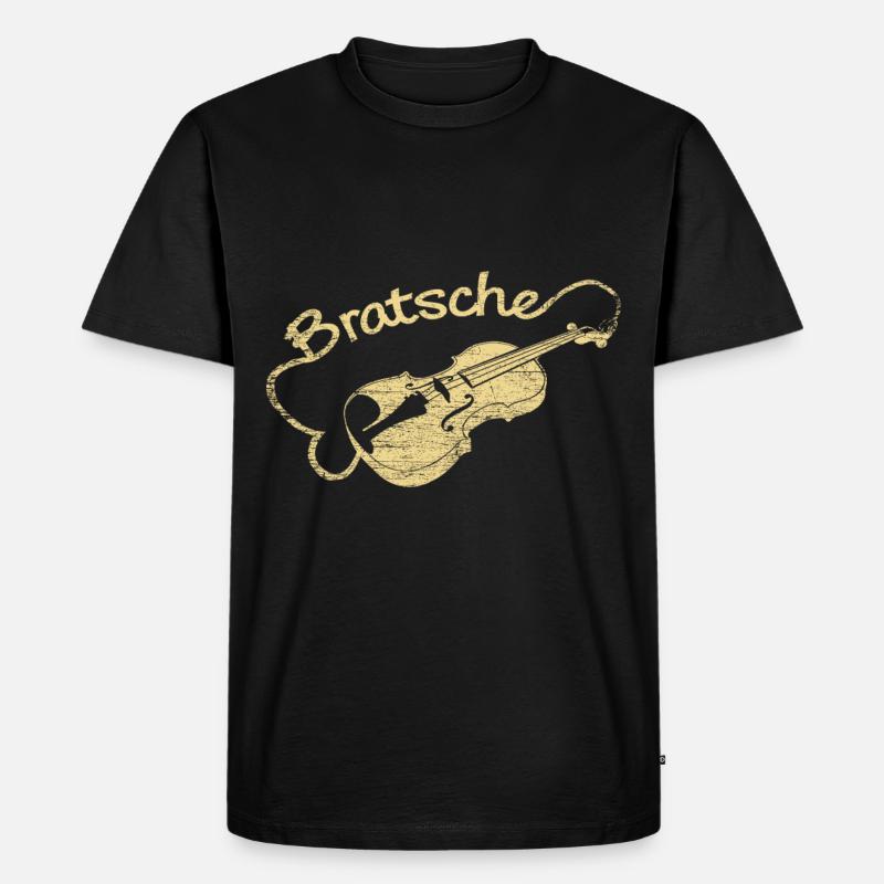 Bratsche Geschenk - Männer Premium Bio T-Shirt - Schwarz