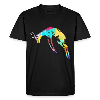 Polygone de gazelle - T-shirt Premium bio Homme - noir - Devant - Nico (187cm)