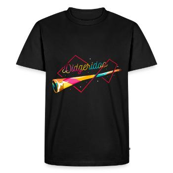 Didgeridoo polygon - Men's Premium Organic T-Shirt - black - Front - Nico (187cm)