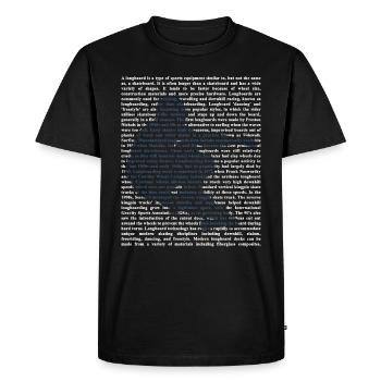 Longboard - Men's Premium Organic T-Shirt - black - Front - Nico (187cm)